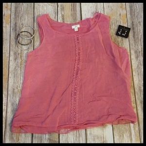 2/$20 J. JILL Pretty in Pink Top Medium M